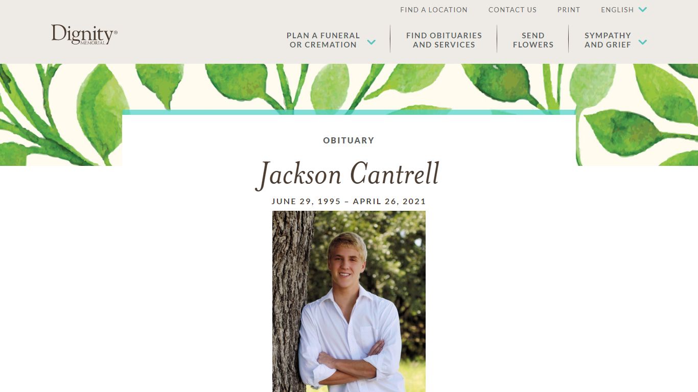 Jackson Cantrell Obituary - Austin, TX - Dignity Memorial